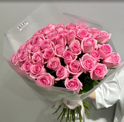 Букет из 47 розовых роз