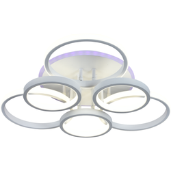 Светильник потолочный светодиодный Rivoli Paula 6088-106 с пультом 138 Вт + 8 Вт 4000К - 6000К LED модерн | Интерьерные светодиодные светильники