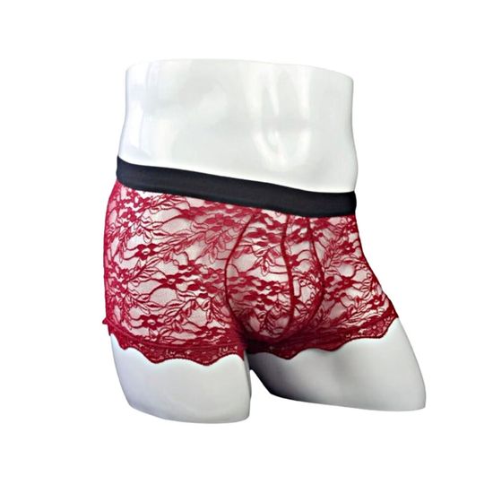 Мужские трусы боксеры бордовые Romeo Rossi RR6097-18