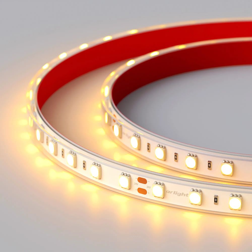 Светодиодная лента герметичная RTW-PFS-B60-13mm 24V Yellow (14.4 W/m, IP68, 5060, 5m) (Arlight, 14.4 Вт/м, IP68) 036464