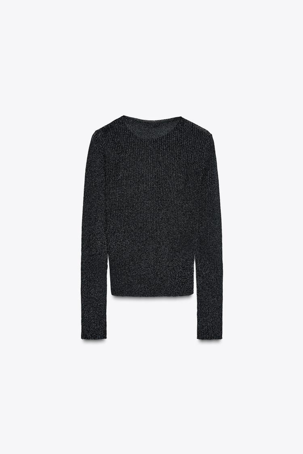 ZARA КАРДИГАН С МЕТАЛЛИЗИРОВАННОЙ НИТЬЮ, ГЛУБОКИЙ СИНИЙ