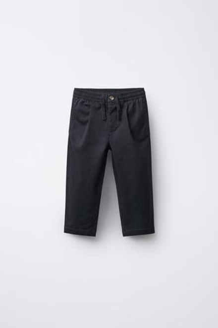 ZARA ПРЯМЫЕ БРЮКИ ЧИНОС, МОРСКОЙ СИНИЙ