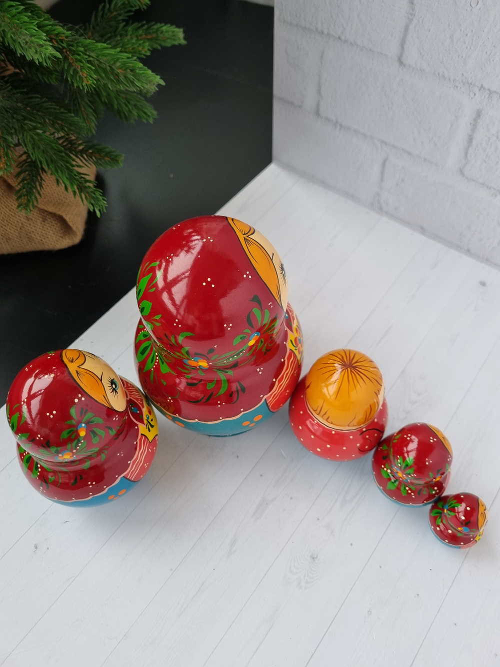 Матрёшка "С курочкой" традиция 5м 15см пузатая