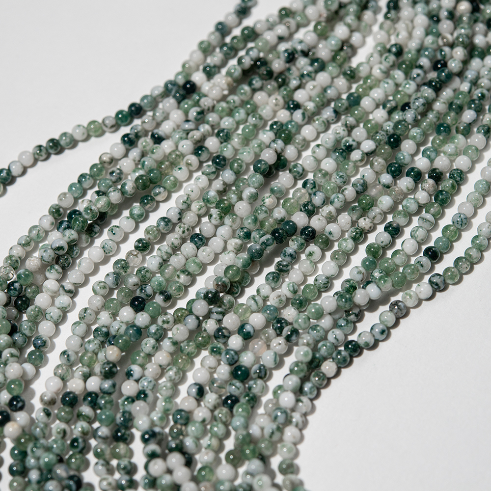 Моховой агат натуральный, шар 2,4мм