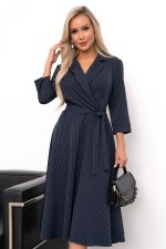 Платье Марта (синий/полоска) Р11-1189 Nikol (Акция)