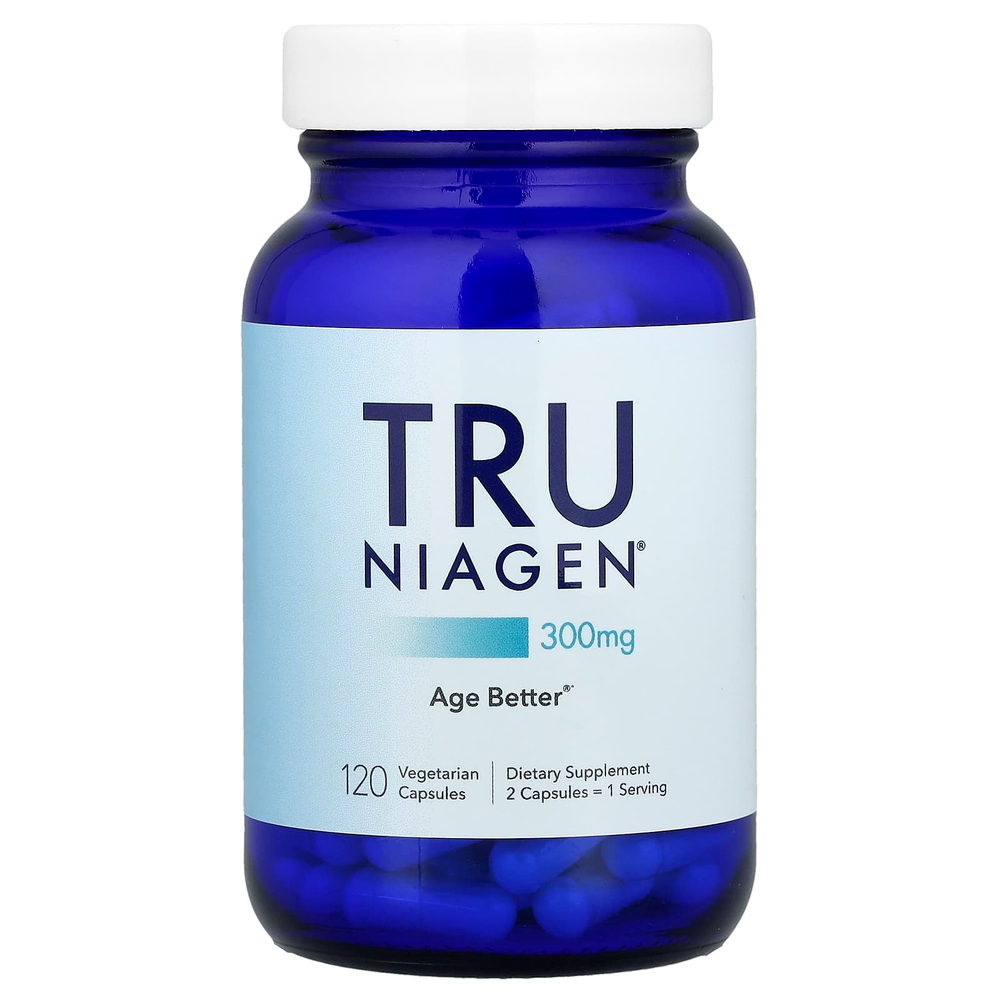 Tru Niagen, Никотинамид рибозид хлорид, 150 мг, 120 вегетарианских капсул
