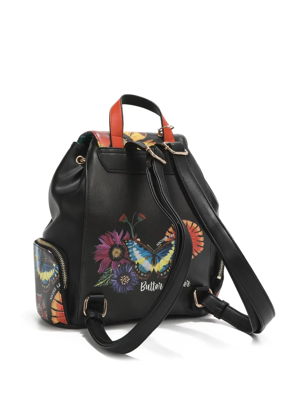 Рюкзак NICKOLE LEE 16766 BUTTER FLOWER BLACK