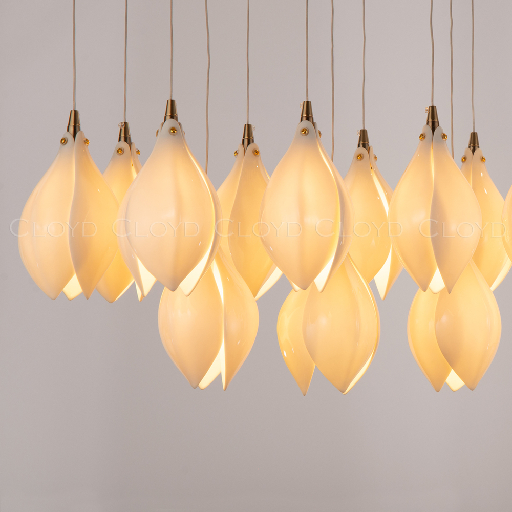 Люстра Cloyd MANGRA C19 / шир. 100 см - керамика - белый (арт.10365)