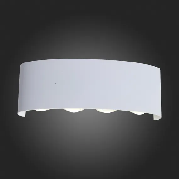 SL089.501.08 Светильник уличный настенный ST-Luce Белый кварцевый LED 8*1W 4000K BISELLO