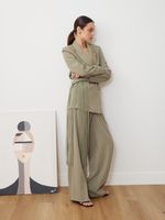 БАЗОВЫЙ РЕМЕНЬ-ТРАНСФОРМЕР С БАХРОМОЙ ЗАМША ФИСТАШКОВЫЙ