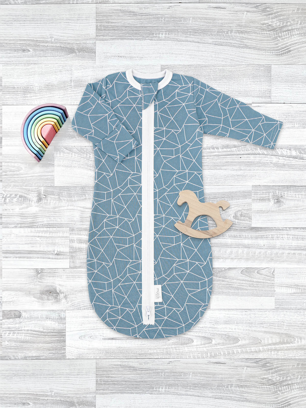 Утеплённый спальный мешок Mjölk Blue Ice