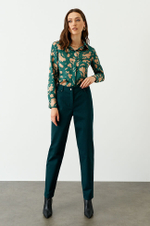 3949 Брюки женские (изумрудный)