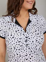 Блузка БЛ-115/белыйгорох