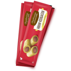 Деревенские лакомства для кошек Мини-колбаски с пюре из ГОВЯДИНЫ 4х10г