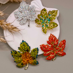 Брошь "Кленовый лист"