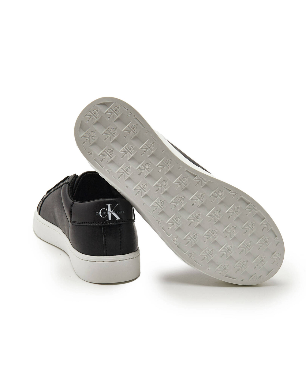 Кожаные кроссовки classic cupsole CALVIN KLEIN JEANS - черный(YM0YM00491)