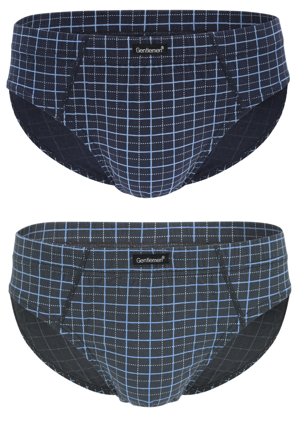 Комплект из 2 клетчатых трусов-слипов (Размер: M) (Цвет: разноцветный)