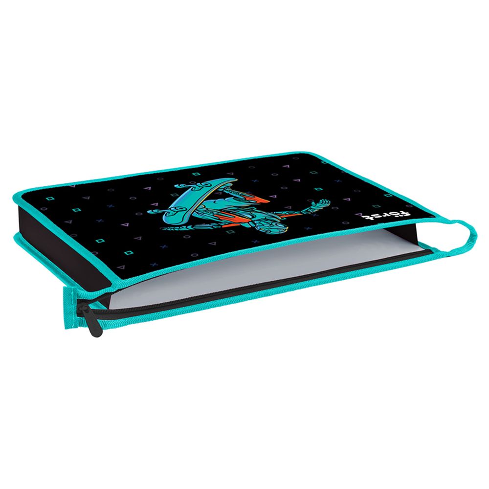 Папка для тетрадей 1 отделение, А4, Först "Neo skater", 340*245*40мм, пластик, на молнии