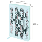Ежедневник недатированный А5 (138х213 мм) BRAUBERG VISTA под кожу гибкий 136 л. "Shed your skin" (2 штуки в упаковке)