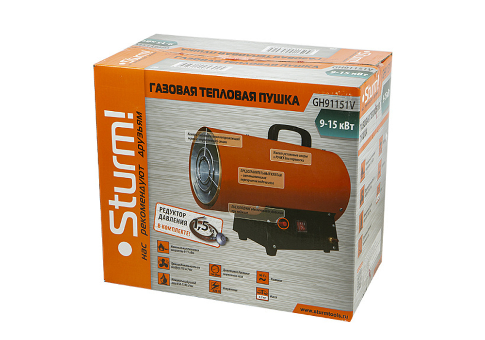 Газовая тепловая пушка Sturm! GH91151V