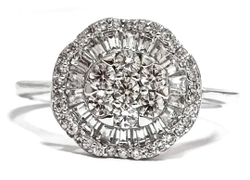 Ювелирное кольцо из серебра