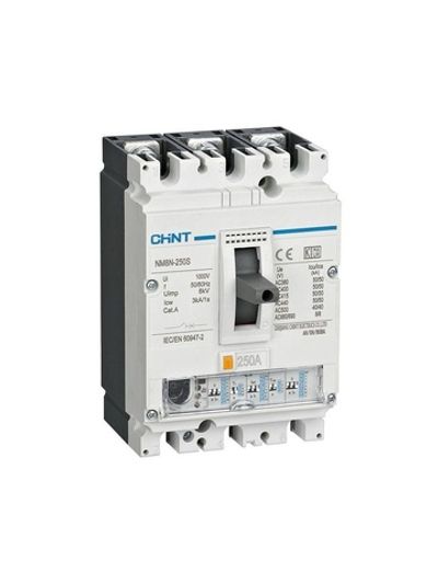 Выключатель автоматический 3п 250А 50кА NM8N-250S EN с электрон. расцеп. (R) CHINT 271335