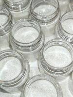 Блёстки Глиттер 301-02мм Белый прозрачный глянец - универсальные