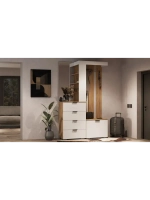 Прихожая с зеркалом Дуб 120,5х38х195