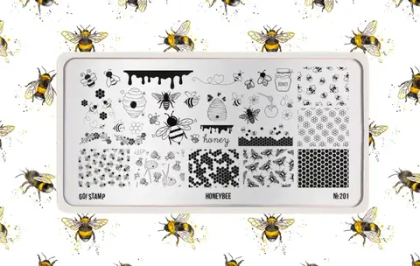 201 Honeybee Пластина для стемпинга Go! Stamp