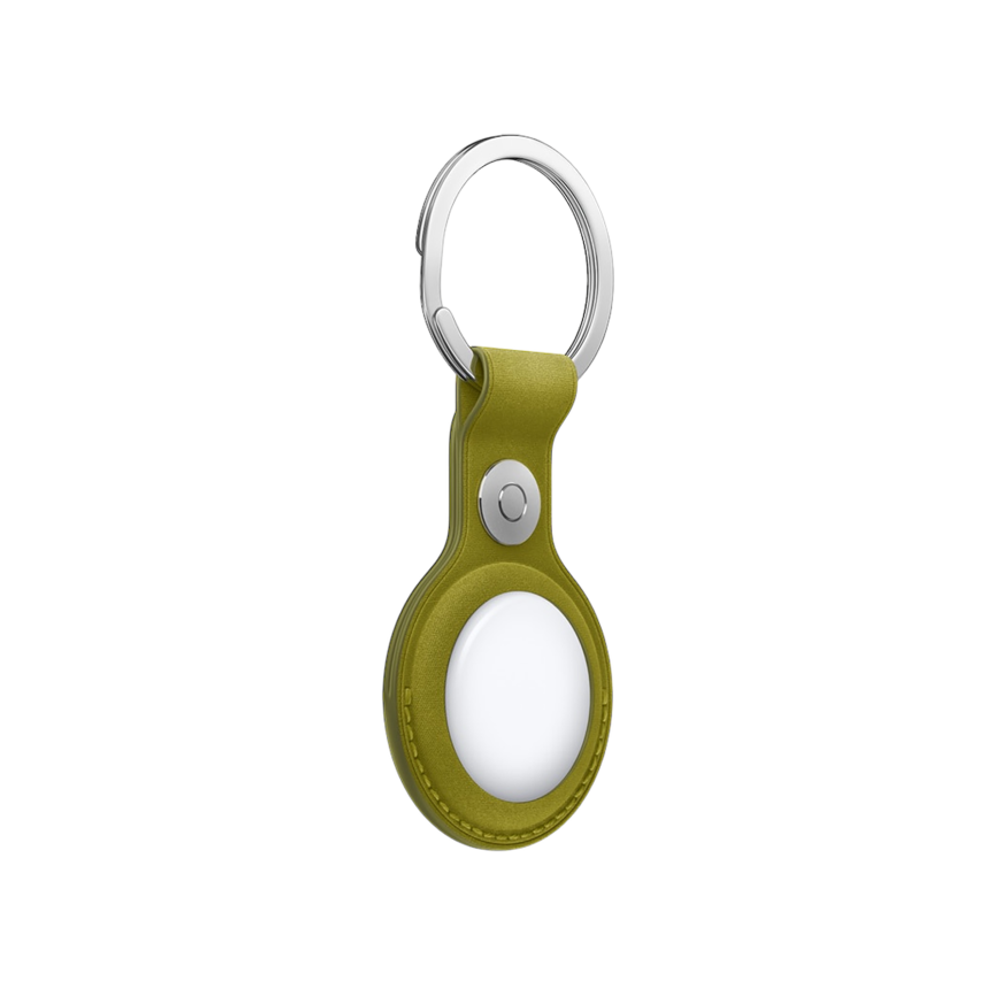 Тканевый брелок с заводным кольцом Apple FineWoven Key Ring для AirTag, Зелёный Шартрез
