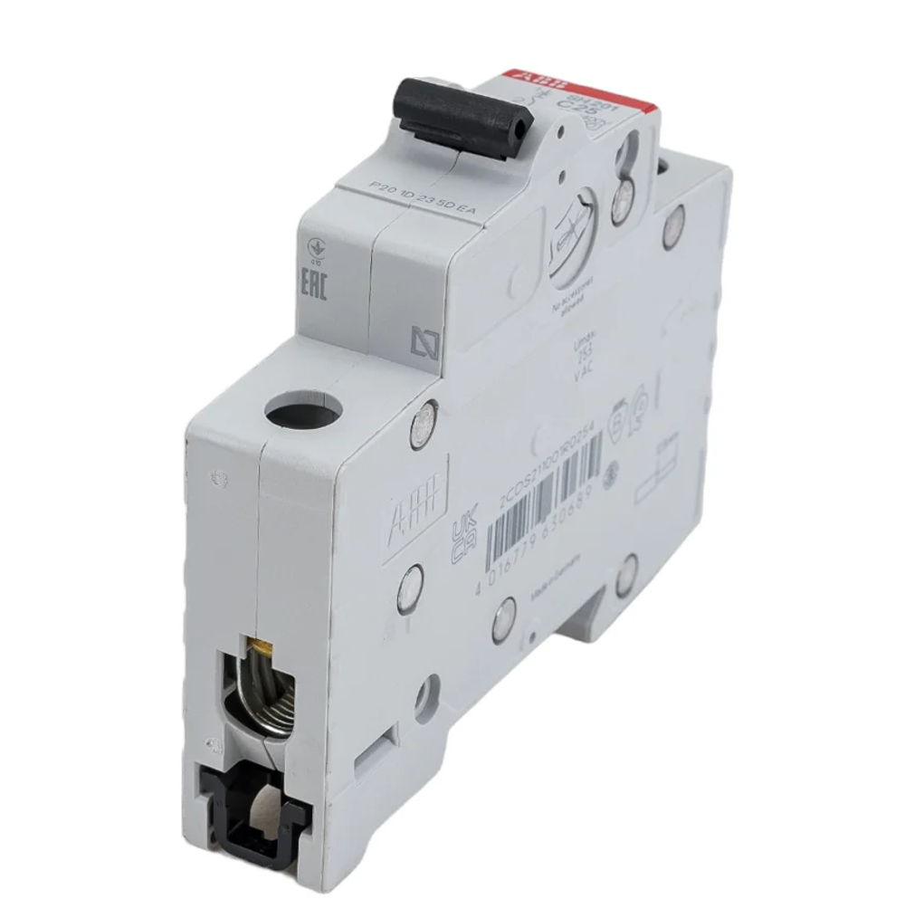 Автоматический выключатель 1-полюсный SH201 C25 4,5кА ABB 2CDS211001R0254