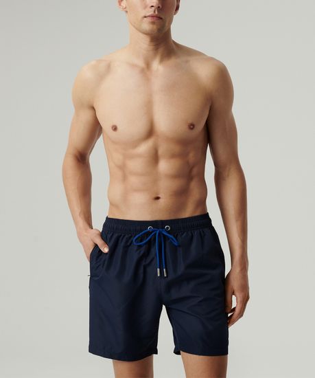 Шорты пляжные мужские (1шт) Atlantic KMB-223, полиэстер, темно-синий
