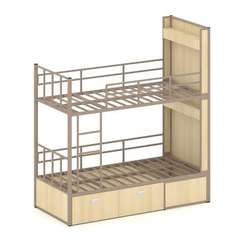 Overnight Кровать 2-х ярусная ON.K2-001 Акация Лорка/Металл Латте 2080*950*2260