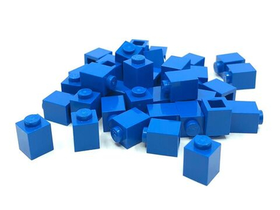 Lego 50шт Кирпич 1х1 (синий) 3005 / 300523