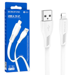Кабель USB - Lightning BOROFONE BX85 (белый) 1м