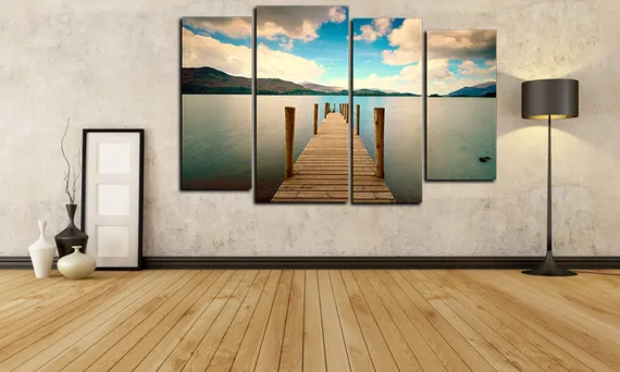 Модульная картина "Зеленые холмы"