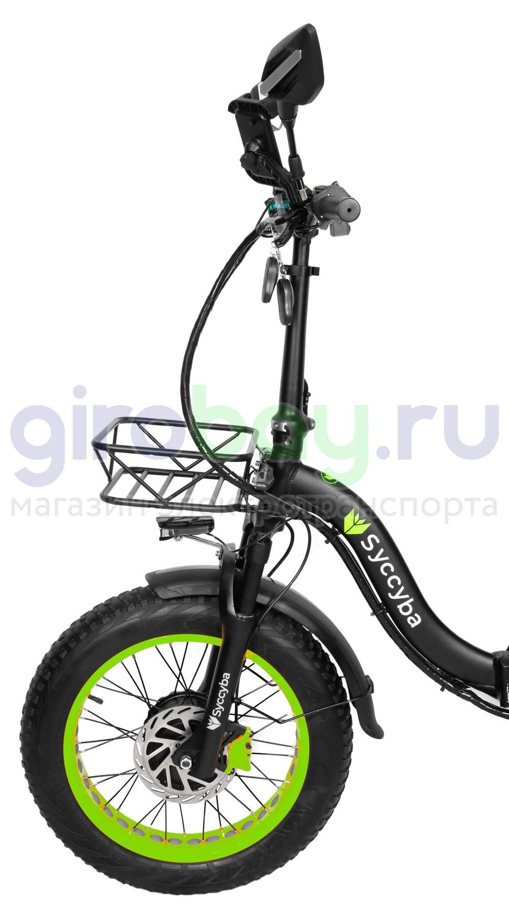 Электровелосипед Syccyba F11 Pro Dual 48V/20Ah (полный привод) - Салатовый обод фото №10