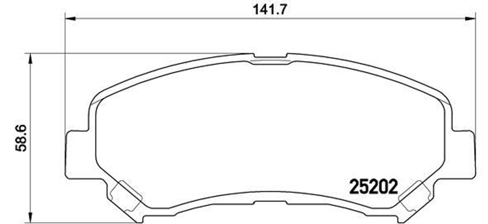 BREMBO - P79028-BRB - Brake Pad Set, disc brake