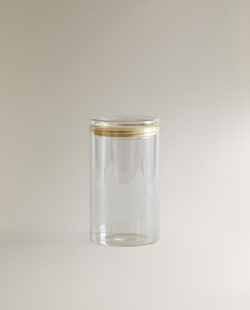 Zara Home пищевой контейнер из боросиликатного стекла, цвет прозрачный, 11 см
