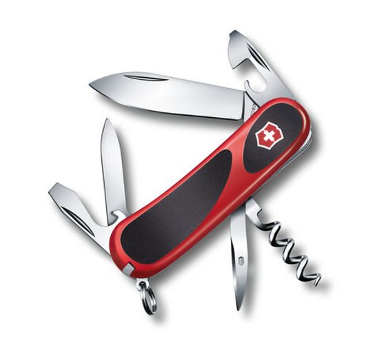 Нож Victorinox EvoGrip 10 Красно-черный (85 мм) - 13 функций