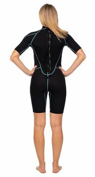 Гидрокостюм женский Marlin Malibu Shorty Lady 2,5 мм черно-голубой