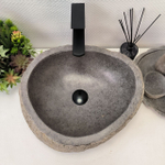 Раковина из речного камня RS-63562 (45*40*16) 0122
