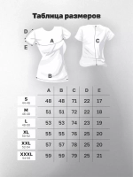 Футболка больших размеров с принтом цветов