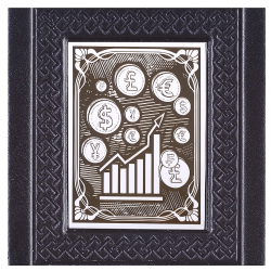 Ежедневник А5 «Брокеру-6» с накладкой покрытой никелем