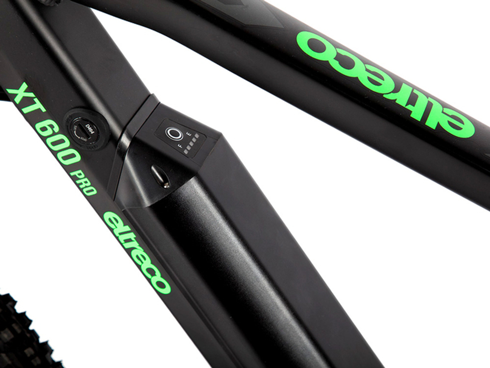 Электровелосипед Eltreco XT 600 Pro (Серо-зеленый)