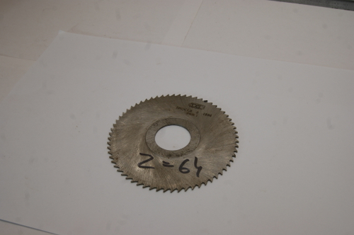 Фреза отрезная дисковая по металлу 100х1.2х27мм. z=64 Р6М5 СССР с фаской, без шпонки