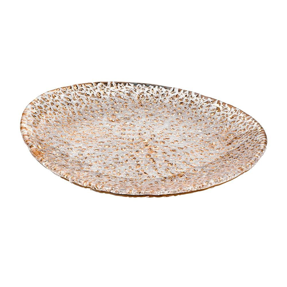 Тарелка десертная 22х19см IVV Special золотая Италия