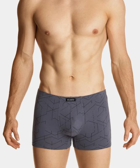 Трусы мужские боксеры (3шт), Atlantic 3MH-171, темно-голубые + черные + серые
