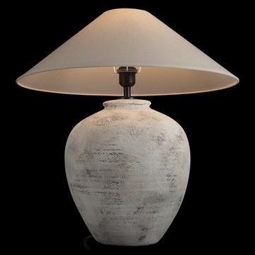 Настольная лампа 1*Е27 10486T/B серый/белый Clay LOFT IT