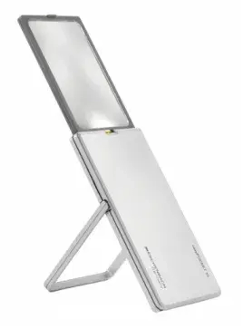 Лупа выдвижная асферическая Eschenbach EasyPocket XL 2,5x, 78x50 мм, с подсветкой, серебристая